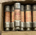 (lot Of 6) Gould Shawmut TR25R Tri-onic Fuse Amp 250 Vac New Old Stock. Fixed Price $23.75.