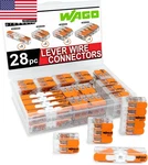Wago 221 Lever Nuts 28PC Compact Splicing Wire Connector Assortment With Case. Fixed Price $32.22.