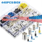 440PCS Wire Ferrules Kits Ends Terminals Crimp Connector. Fixed Price $17.99.