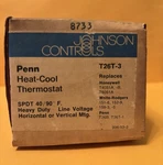 Vintage Penn T26T-3 Johnson Controls Temperature Thermostat Nos. Fixed Price $20.00.