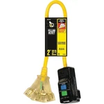 Coleman Cable 283423 Yellow Jacket Right Angle Gfci With Ft. 12/3 Sjtw Cord. Fixed Price $81.98.