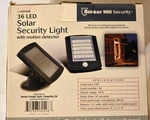 Bunker Hill 60498 SECURITY36 Led Solar Motion Detector Light (new In Box). Fixed Price $20.00.