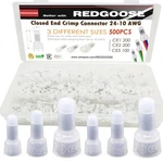 Redgoose 500PCS Closed End Crimp 26-12 Awg Nylon Wire Connectors.... Fixed Price $14.76.