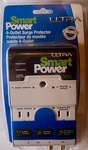 Ultra Brand Smart Power 4-OUTLET Surge Protector Four Electronics New. Fixed Price $42.00.
