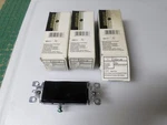 Lot Of 3 Leviton 05601-2E Single Pole Rocker 15A Nib. Fixed Price $14.95.