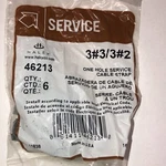 (14) One Hole Cable Strap 3#3/3#2 Per Pack = 84... Halex Service #46213. Fixed Price $26.88.