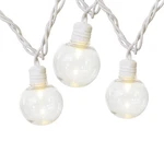 20-COUNT Mainstays Warm White Led G40 Lights, Indoor/outdoor Use, Wire. Fixed Price $26.07.