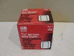 Gb Gardner Bender MS-175 9/16" Metal Cable Staples 100 Count. Fixed Price $5.95.