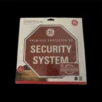 Ge Security Yard Stake Sign & 5 Window Decals New With Sealed. Fixed Price $15.25.