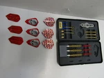 Old Halex Brass Steel Plastic Tip Darts W/ Case Indoor Game Sport. Fixed Price $39.99.