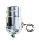 Jandorf 60405 Nickel Metal 250W 250V Medium Base Pull Chain Socket. Fixed Price $12.43.