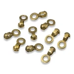 10 Brass Ball Chain Fan Pull Connectors #6 Couplings Antique Hardware. Fixed Price $5.99.