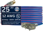 Heavy-duty 12/3 Gauge 25FT Cold Weather Extension Cord With Lighted Plug. Fixed Price $102.99.