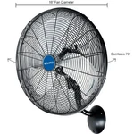 Global Industrial 18" Wall Mounted Oscillating Fan, 4,550 Cfm, 1/6 Hp. Fixed Price $335.83.