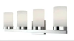 Canarm IVL429A04CH Bath Vanity Light Flat Opal Glass Milo Chrome Fixture New. Fixed Price $44.99.