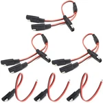 6 Pcs Sae Y Splitter Extension Cable Quick Disconnect Connector Dc Power .... Fixed Price $17.00.
