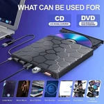 Usb 3.0 Slim External Cd Dvd Drive Disc Player Burner Writer For Laptop Pc Mac. Fixed Price $18.69.