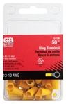Gardner Bender 10-106 8-10 Stud Yellow Vinyl-insulated Barrel Ring Terminal. Fixed Price $14.05.