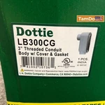 Dottie LL300CG 3" Threaded Conduit Body With Cover & Gasket. Fixed Price $39.00.