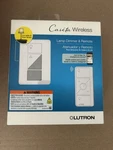 Lutron Caseta P-PKG1P-WH-R Wireless Smart Lighting Lamp Dimmer And Remote Kit. Fixed Price $41.90.