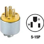 (50)-LEVITON 15A 125V 3-WIRE 2-POLE Armored Electrical Cord Plug 000-515PA. Fixed Price $181.89.