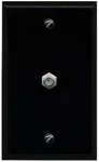 Riteav 1 Port Coax Cable Tv F-type Wall Plate Flat Black. Fixed Price $13.16.