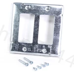 New Raco 857 4-11/16" Square Cover Two Decorator Device 1/2" Raised Complete Bag. Fixed Price $16.08.