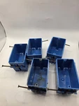 Lot Of 5 Switch & Outlet Gang Box Blue B118A Carlon Cu In Vol. Fixed Price $10.99.