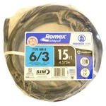 15FT Southwire 6/3 Nm-b Black Stranded Romex For Outlets & Switches. Fixed Price $156.47.