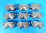 Lot Of 9 Thomas & Betts PB44Z 3/4 Metal Conduit Tubing Pull Elbow. Fixed Price $24.00.