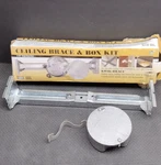 Hubbell- Raco Ceiling Fan & Light Fixture -box Kit With Kwik-brace 926. Fixed Price $19.99.