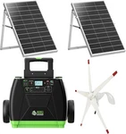 Nature's Generator Elite Gold - We System: 100W Solar Panel+wind Turbine. Fixed Price $1699.99.