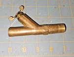 Nos Heater Valve Shutoff Brass Vintage Chevy Olds Buick 6 Cylinder. Fixed Price $14.95.