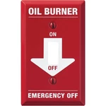 Amerelle Pro 1-GANG Red Stamped Steel Emergency Oil Burner Toggle Switch Wall. Fixed Price $10.06.