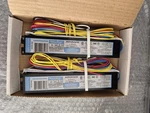 (2)ADVANCE 110W ICN-2S110-SC, 120/277V Rapid Start Electronic Ballast. Fixed Price $49.95.