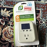 New Practecol Energy Monitor Electricity Consumption Meter Power Saver KAW-001. Fixed Price $14.84.
