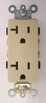 Leviton 16342-I 2-P 3-W Decora Plus Dplx Rec. Self-ground 15A-125V (lot Of 10). Fixed Price $40.00.