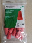 20 Commercial Electric Standard Wire Connectors Red Min #14 Max #12 Gauge. Fixed Price $8.00.