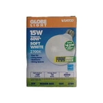 (1) Satco S7304 15W Globe Light Cfl 2700K Soft White - E26 Medium Base Bulb 60W. Fixed Price $10.00.