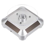 Solar Display Stand Turntable 360 Rotating Double Use Led Light Abs Silver. Fixed Price $16.58.