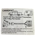 Carrofix Tow Harness 7 Pin Trailer Wiring T-connector Ford F-150 2015-2021. Fixed Price $49.95.