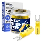 New Age America 90PCS Heat Shrink Fork Connectors Awg 12-10 Marine Grade Ul. Fixed Price $12.79.