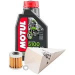 Tusk 1529860787 4-STROKE Oil Change Kit Motul 5100 Synthetic 10W-40. Fixed Price $31.76.