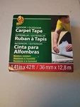 Duck Brand Indoor/outdoor Carpet Tape, 1.41-INCH X 42 Feet, White 286373. Fixed Price $10.68.