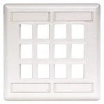 Hubbell Premise Wiring IFP212W PLATE,12 Ports,white,flush 22LU93. Fixed Price $23.27.