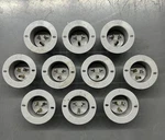 Lot Of 10 Pass & Seymour 5278SS Flanged Inlet 15A 125V Nema 5-15P Straight Blade. Fixed Price $84.97.