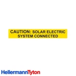 Pack Of 10: Hellermann Tyton Pre-printed Solar Label Reflective Electric. Fixed Price $9.98.