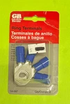 Gardner Bender 14-097 4-PACK 6 Awg Crimp Ring Terminal Vinyl Insulated 1/2" Stud. Fixed Price $8.45.