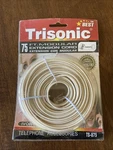 Trisonic 75 Ft Modular Telephone Extension Cord Cable Ivory Nip. Fixed Price $10.00.