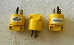 Cooper 20 Amp; 125-VOLT; Male 3-WIRE Plug, Yellow, #4409, Pack Nos. Fixed Price $13.50.